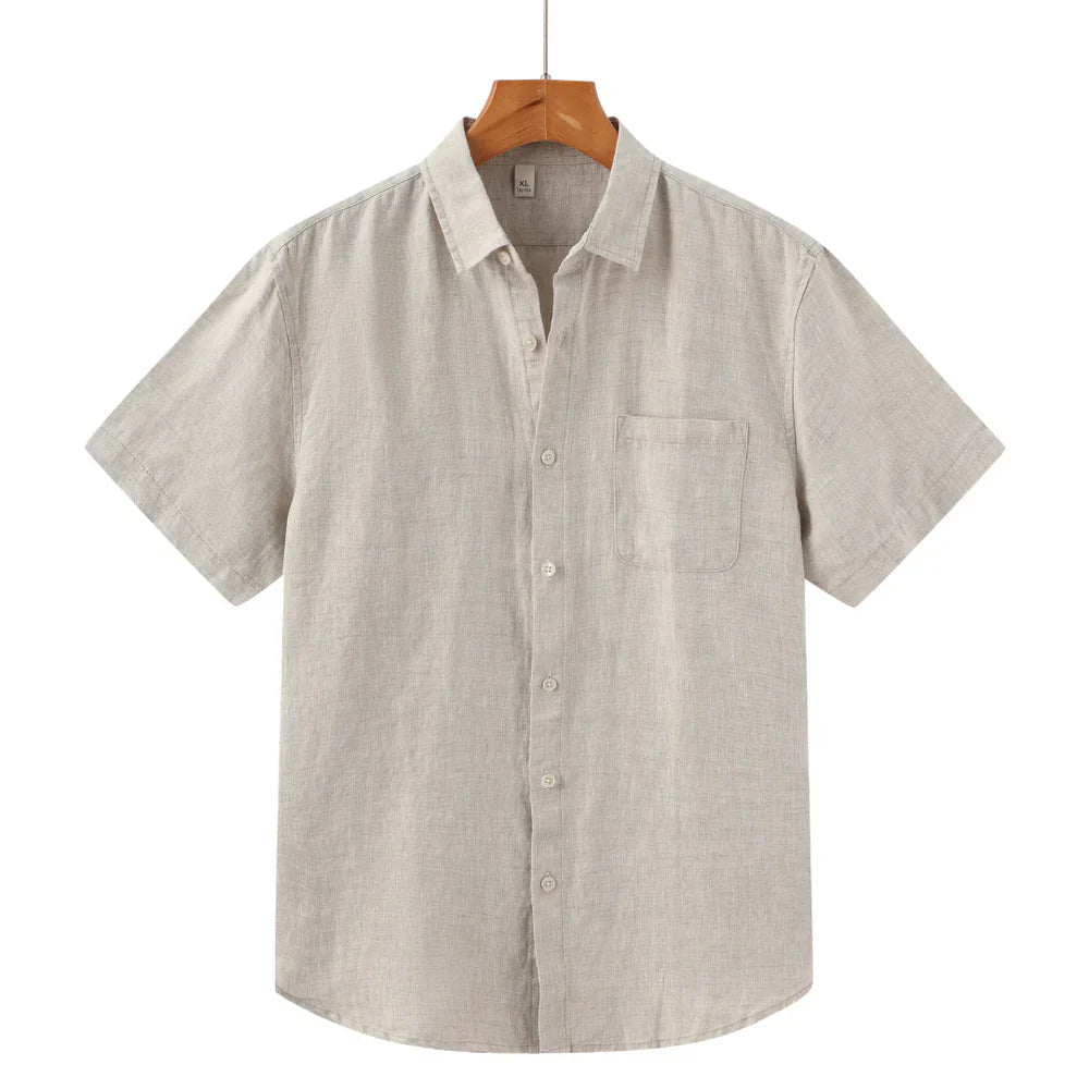 TheHigh™ | Linen shirt short sleeve