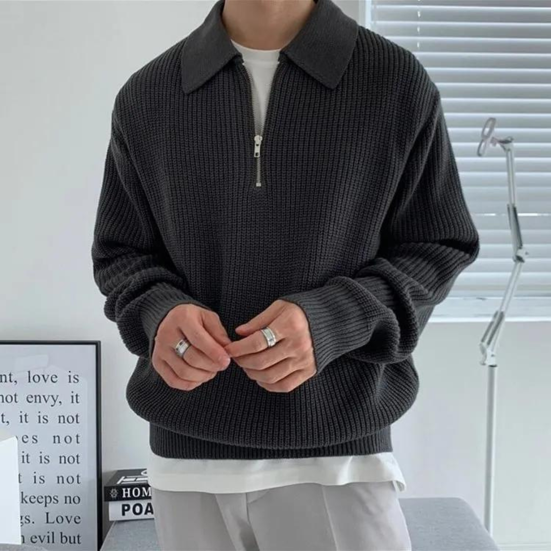 TheHigh™ | Cesare Half Zip Sweater