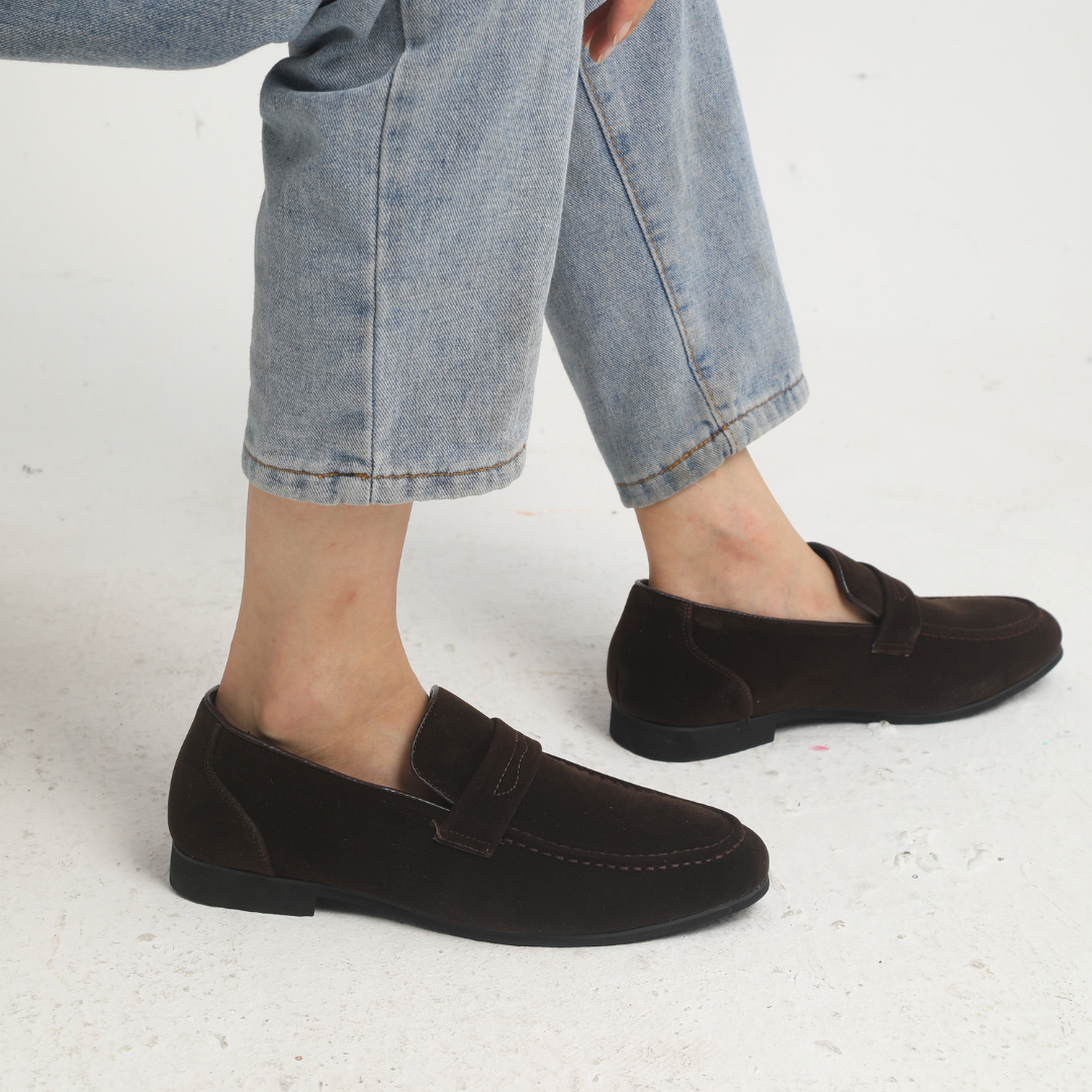 TheHigh™ | Suede Penny Loafers