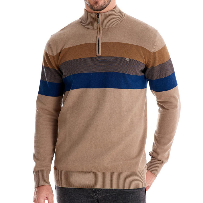 TheHigh™ | Striped turtleneck jumper